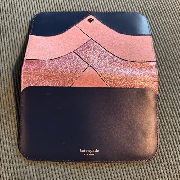 Kate Spade Pink and Navy Clutch - Picture 3 of 4